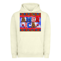 Pigment Pistachio america thunderbolt Urban Hoodie - HRA Design Shop