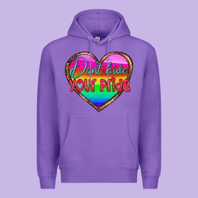 Dont Hide Your Pride Premium Hoodie Designed By Hra Design Shop