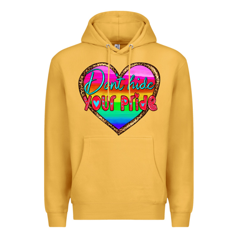Dont Hide Your Pride Premium Hoodie by HRA Design Shop | Teevron