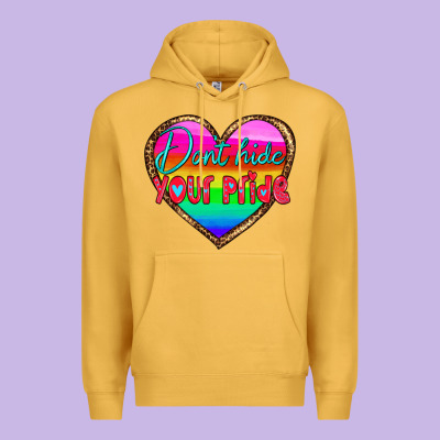 Dont Hide Your Pride Premium Hoodie Designed By Hra Design Shop