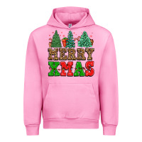 Fuchsia Pink merry xmas Urban Hoodie - FaDigitalArtStudio