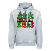 Heather Grey merry xmas Urban Hoodie - FaDigitalArtStudio