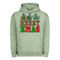 Pigment Oil Green merry xmas Urban Hoodie - FaDigitalArtStudio