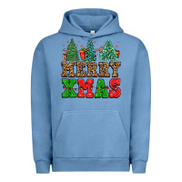 Pigment Pebble Blue merry xmas Urban Hoodie - FaDigitalArtStudio