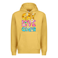 Antique Gold gay love queer Premium Hoodie - HRA Design Shop