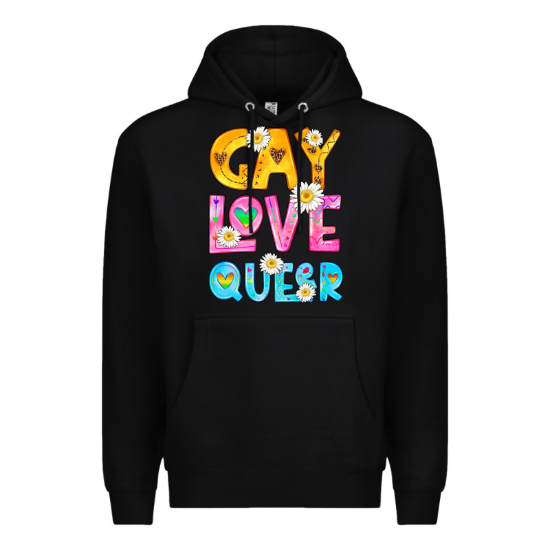 Gay Love Queer Premium Hoodie by HRA Design Shop | Teevron