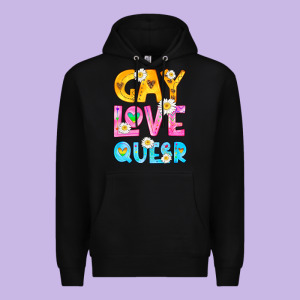 Gay Love Queer Premium Hoodie Designed By Hra Design Shop