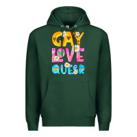 Sports Green gay love queer Premium Hoodie - HRA Design Shop