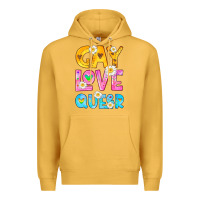 Mustard gay love queer Premium Hoodie - HRA Design Shop