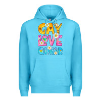 Ocean Blue gay love queer Premium Hoodie - HRA Design Shop