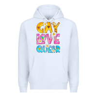 White gay love queer Premium Hoodie - HRA Design Shop