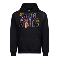 Black cute nails Urban Hoodie - CowhideDigitalArt
