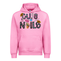 Fuchsia Pink cute nails Urban Hoodie - CowhideDigitalArt