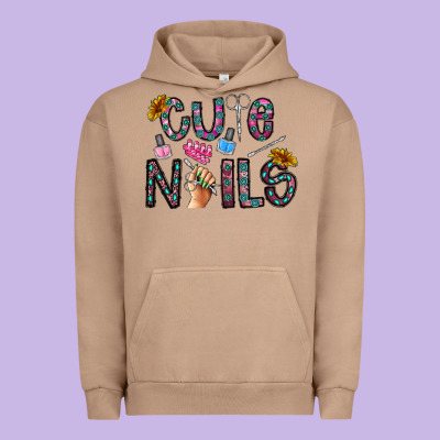 Cute Nails Urban Hoodie Designed By Cowhidedigitalart