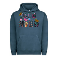 Pigment Midnight Navy cute nails Urban Hoodie - CowhideDigitalArt