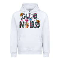White cute nails Urban Hoodie - CowhideDigitalArt