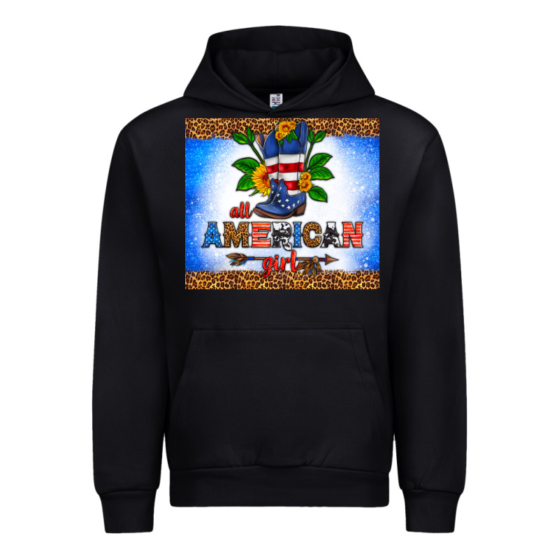All American Girl Urban Hoodie by HRA Design Shop | Teevron