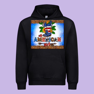 All American Girl Urban Hoodie Designed By Hra Design Shop