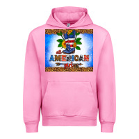 Fuchsia Pink all American girl Urban Hoodie - HRA Design Shop