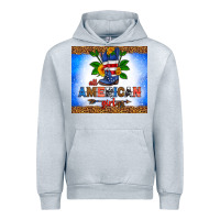 Heather Grey all American girl Urban Hoodie - HRA Design Shop