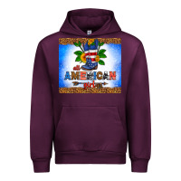 Mauve Wine all American girl Urban Hoodie - HRA Design Shop