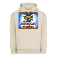 Pigment French Oak all American girl Urban Hoodie - HRA Design Shop