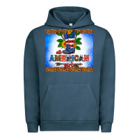 Pigment Midnight Navy all American girl Urban Hoodie - HRA Design Shop