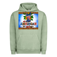 Pigment Oil Green all American girl Urban Hoodie - HRA Design Shop