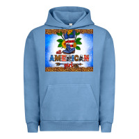 Pigment Pebble Blue all American girl Urban Hoodie - HRA Design Shop