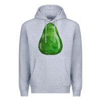 Heather Grey avocado fa element Premium Hoodie - FaDigitalArtStudio