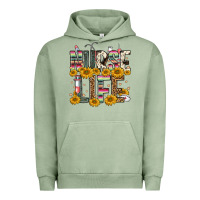 Pigment Oil Green nurse life Urban Hoodie - FaDigitalArtStudio