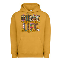 Pigment Peanut Butter nurse life Urban Hoodie - FaDigitalArtStudio
