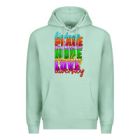 Seafoam kindness peace inclusion hope equality love diversity Premium Hoodie - HRA Design Shop