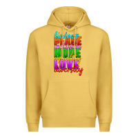 Antique Gold kindness peace inclusion hope equality love diversity Premium Hoodie - HRA Design Shop