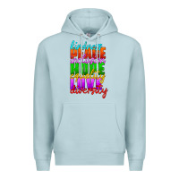 Blue Mist kindness peace inclusion hope equality love diversity Premium Hoodie - HRA Design Shop
