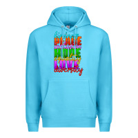 Ocean Blue kindness peace inclusion hope equality love diversity Premium Hoodie - HRA Design Shop