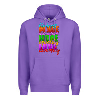 Purple kindness peace inclusion hope equality love diversity Premium Hoodie - HRA Design Shop