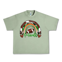 Oil Green Football Rainbow Urban Heavy Tee - RanaPortraitStore