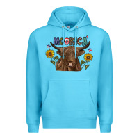 Ocean Blue Moorica Premium Hoodie - CowhideDigitalArt
