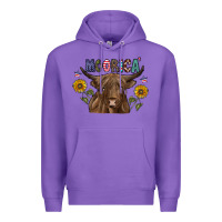 Purple Moorica Premium Hoodie - CowhideDigitalArt