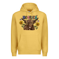 Antique Gold Moorica Premium Hoodie - CowhideDigitalArt