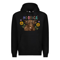 Black Moorica Premium Hoodie - CowhideDigitalArt