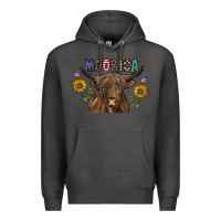 Charcoal Heather Moorica Premium Hoodie - CowhideDigitalArt