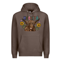 Coffee Moorica Premium Hoodie - CowhideDigitalArt