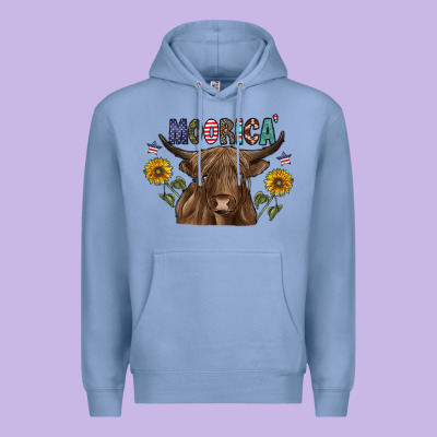 Moorica Premium Hoodie Designed By Cowhidedigitalart