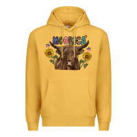 Mustard Moorica Premium Hoodie - CowhideDigitalArt