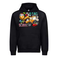 Black i dig 100 days of school Urban Hoodie - RacoonDesign
