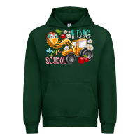 Forest Green i dig 100 days of school Urban Hoodie - RacoonDesign