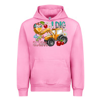 Fuchsia Pink i dig 100 days of school Urban Hoodie - RacoonDesign