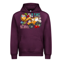 Mauve Wine i dig 100 days of school Urban Hoodie - RacoonDesign